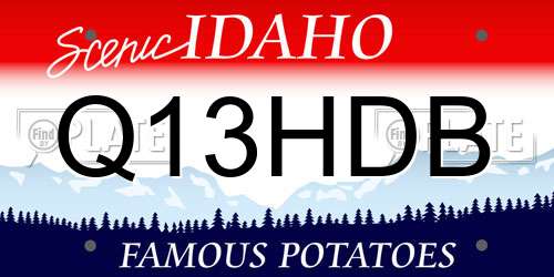 Q13HDB Idaho License Plate