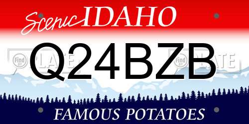 Q24BZB Idaho License Plate