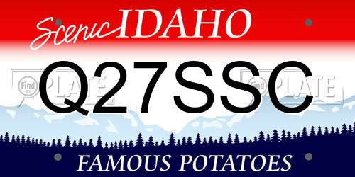 Q27SSC Idaho License Plate