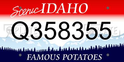 Q358355 Idaho License Plate