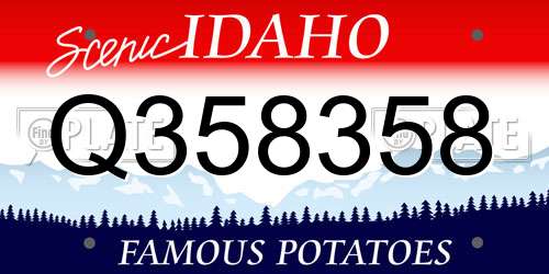 Q358358 Idaho License Plate