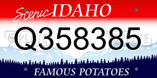 Q358385 Idaho License Plate