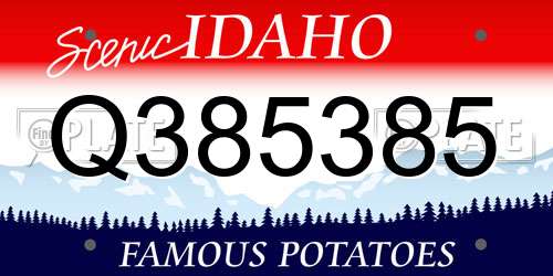 Q385385 Idaho License Plate