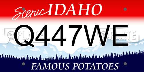 Q447WE Idaho License Plate