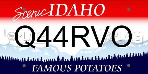 Q44RVO Idaho License Plate