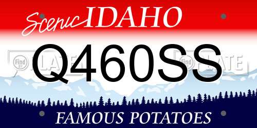 Q460SS Idaho License Plate