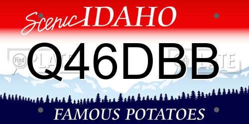 Q46DBB Idaho License Plate