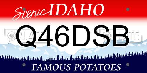 Q46DSB Idaho License Plate