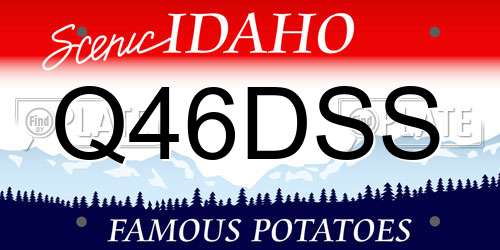 Q46DSS Idaho License Plate