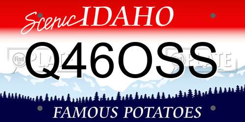 Q46OSS Idaho License Plate