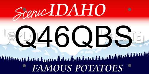 Q46QBS Idaho License Plate
