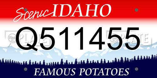Q511455 Idaho License Plate