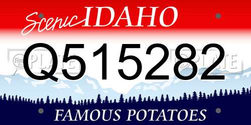Q515282 Idaho License Plate