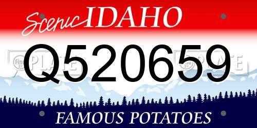 Q520659 Idaho License Plate