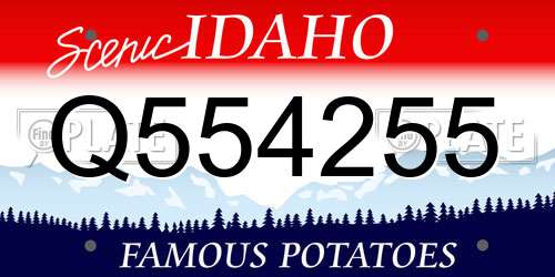 Q554255 Idaho License Plate