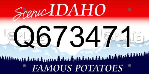 Q673471 Idaho License Plate