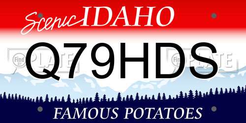 Q79HDS Idaho License Plate