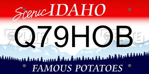 Q79HOB Idaho License Plate