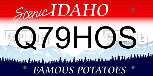 Q79HOS Idaho License Plate