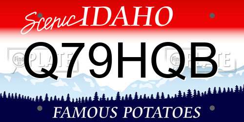 Q79HQB Idaho License Plate