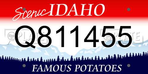 Q811455 Idaho License Plate