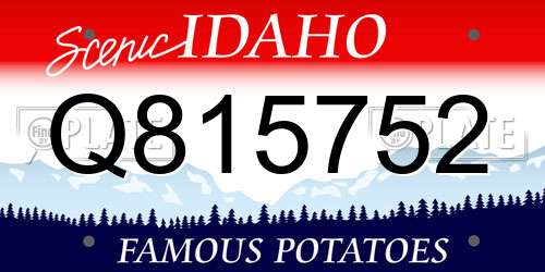 Q815752 Idaho License Plate