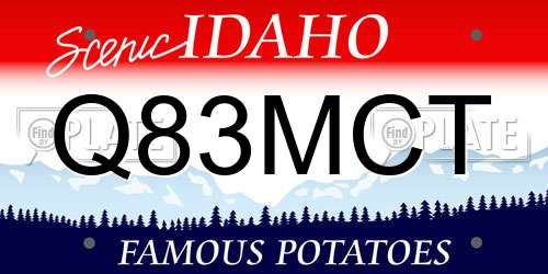 Q83MCT Idaho License Plate