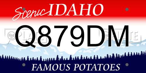 Q879DM Idaho License Plate