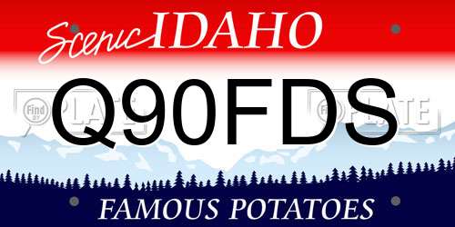 Q90FDS Idaho License Plate