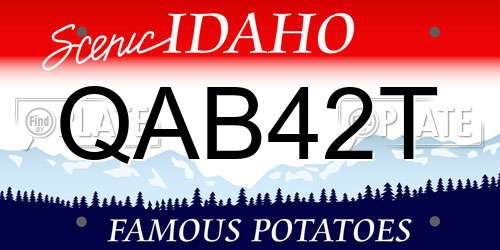 QAB42T Idaho License Plate