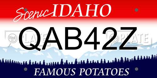 QAB42Z Idaho License Plate