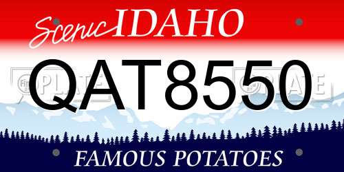 QAT8550 Idaho License Plate