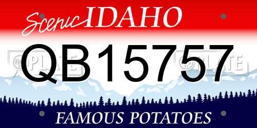 QB15757 Idaho License Plate