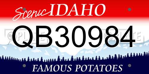 QB30984 Idaho License Plate