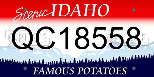 QC18558 Idaho License Plate