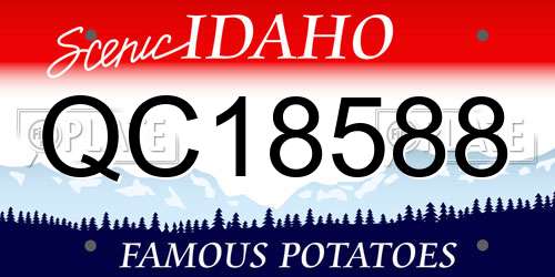 QC18588 Idaho License Plate