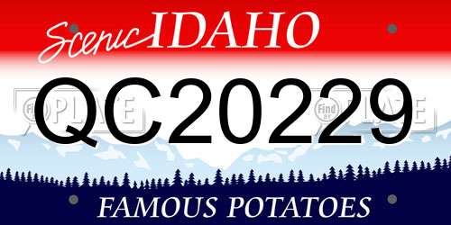 QC20229 Idaho License Plate