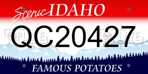 QC20427 Idaho License Plate