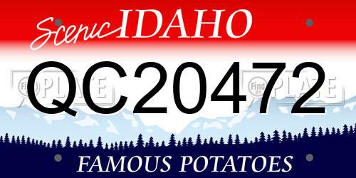 QC20472 Idaho License Plate