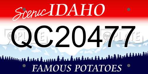 QC20477 Idaho License Plate
