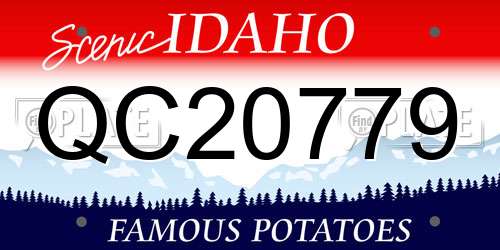 QC20779 Idaho License Plate