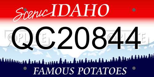QC20844 Idaho License Plate