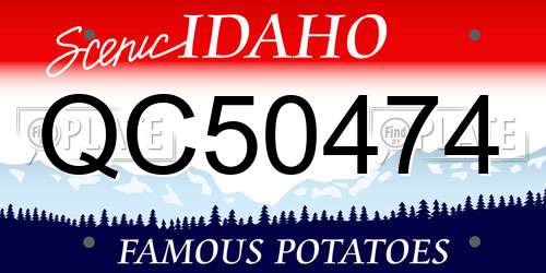 QC50474 Idaho License Plate