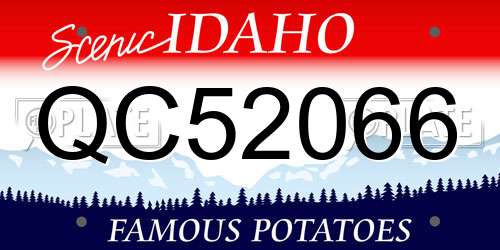 QC52066 Idaho License Plate