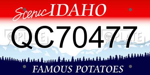 QC70477 Idaho License Plate