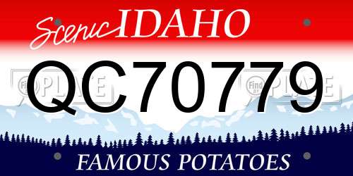 QC70779 Idaho License Plate