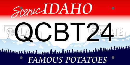QCBT24 Idaho License Plate