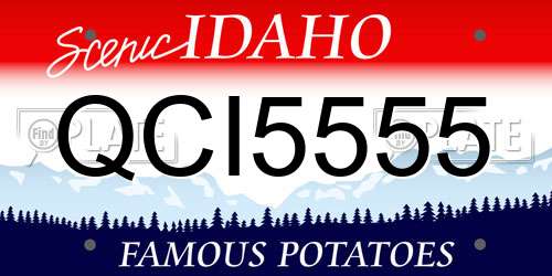 QCI5555 Idaho License Plate