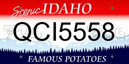 QCI5558 Idaho License Plate