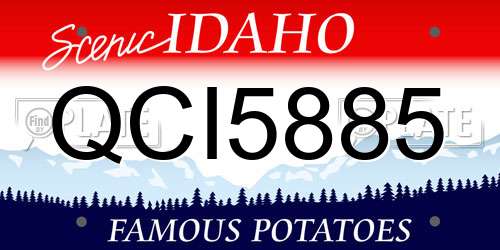 QCI5885 Idaho License Plate